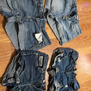 Jean shorts, dry fit shorts, practice wear shorts